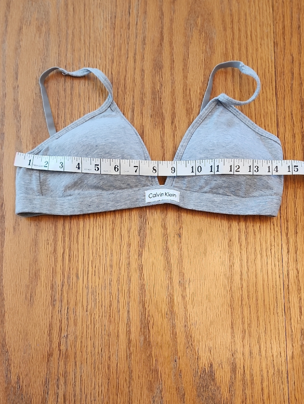 Calvin Klein Heather Gray Triangle Bralette - Women's Intimates - Picture 10 of 15